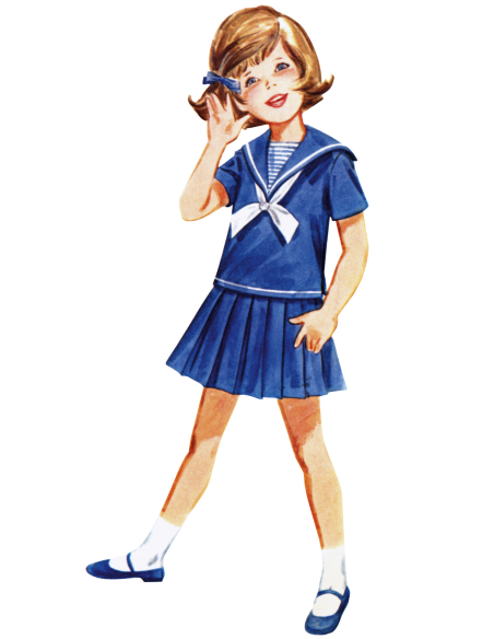 Patron Butterick 7054 CKK (5-8) - Ensemble enfant années 60
