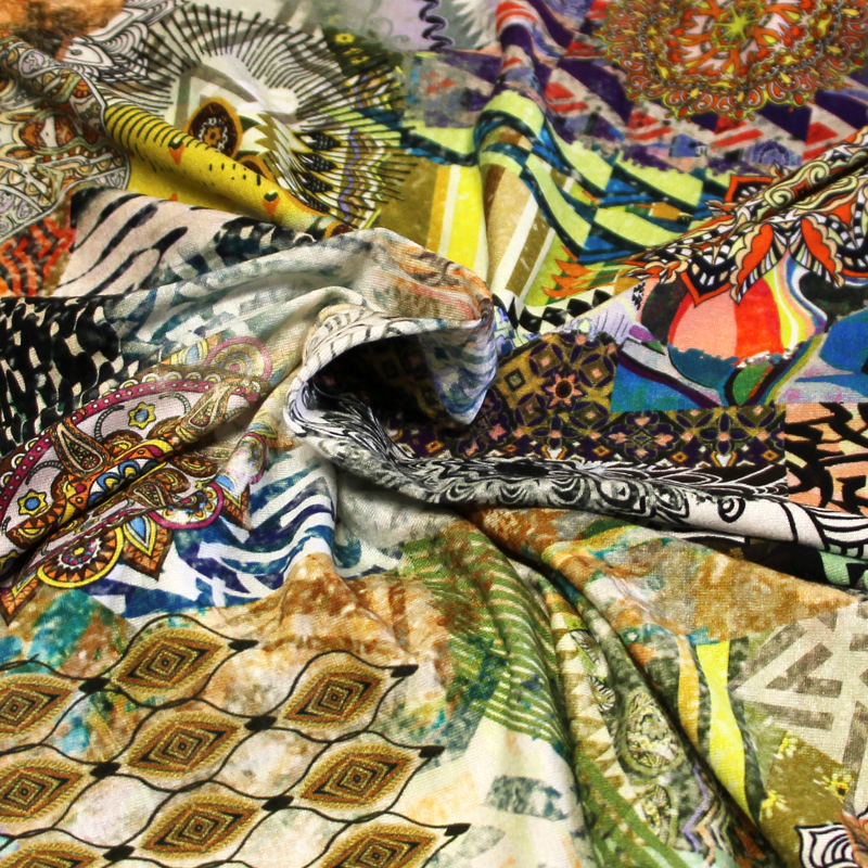 Jersey viscose & élasthanne - Mandala...