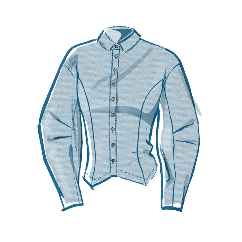 Patron McCall's 8580.H5 (34-42) - Chemise ajustée à col classique