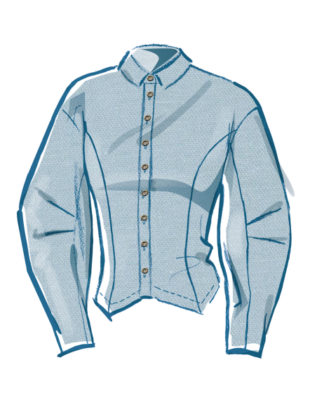 Patron McCall's 8580.H5 (34-42) - Chemise ajustée à col classique