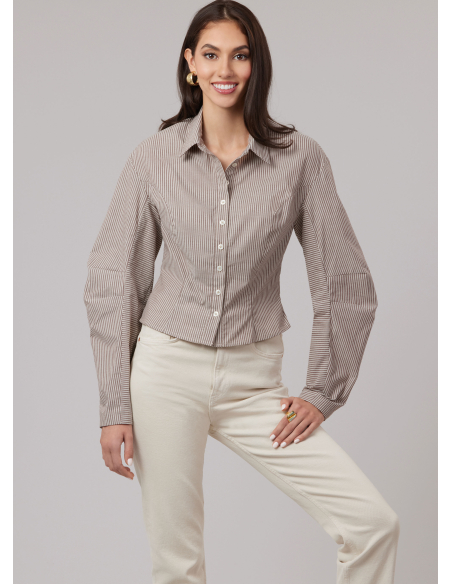 Patron McCall's 8580.H5 (34-42) - Chemise ajustée à col classique