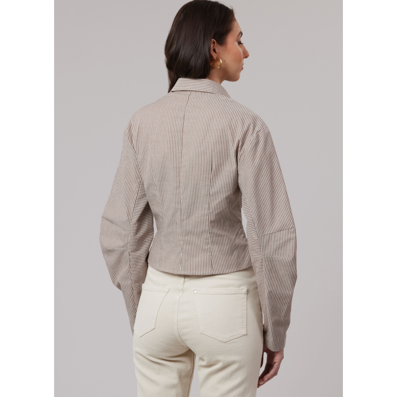 Patron McCall's 8580.H5 (34-42) - Chemise ajustée à col classique