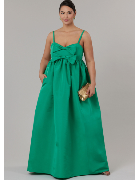 Patron McCall's 8581.W2 (48-56) - Robe taille empire sweetheart à bretelles