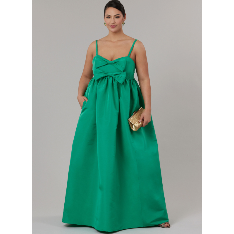 Patron McCall's 8581.W3 (58-66) - Robe taille empire sweetheart à bretelles