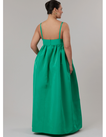 Patron McCall's 8581.W3 (58-66) - Robe taille empire sweetheart à bretelles