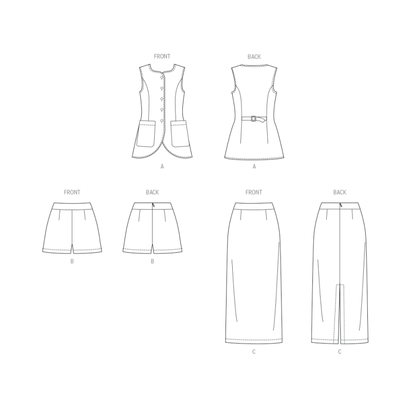 Patron McCall's 8585.W2 (48-56) - Ensemble top et pantalon