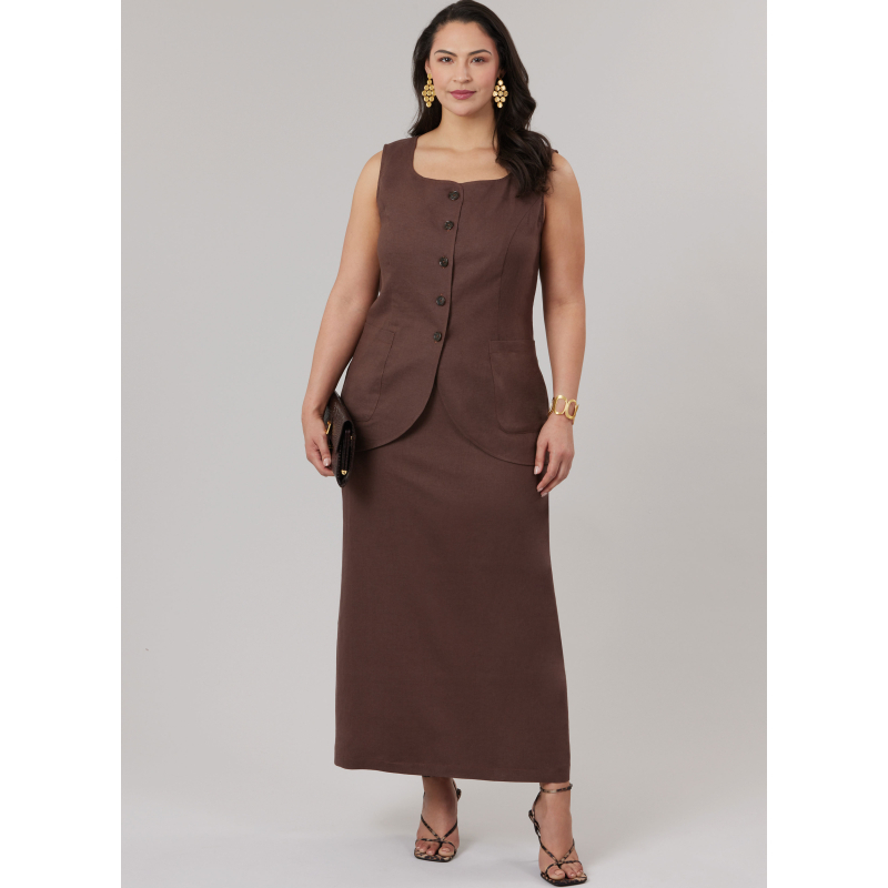 Patron McCall's 8585.W2 (48-56) - Ensemble top et pantalon