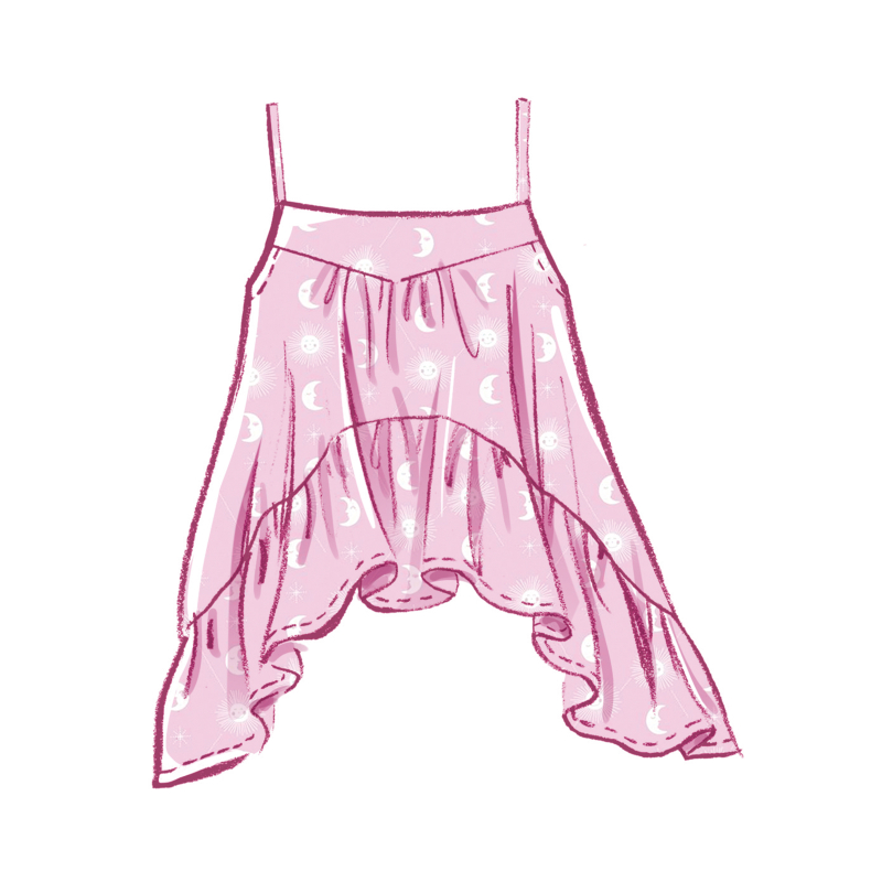 Patron McCall's 8587.A (34-52) - Ensemble top court, shorts et pantalon ballon