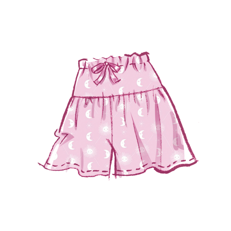 Patron McCall's 8587.A (34-52) - Ensemble top court, shorts et pantalon ballon