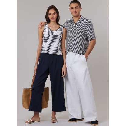Patron McCall's 8588.A (34-52) - Pantalon unisexe à coupe fluide deux longueurs 2