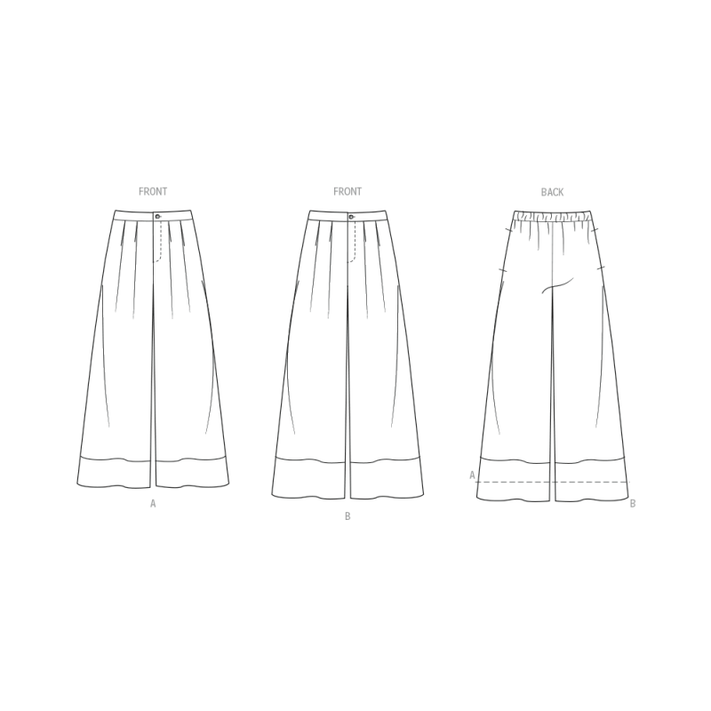 Patron McCall's 8588.A (34-52) - Pantalon unisexe à coupe fluide deux longueurs