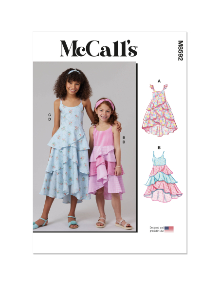 Patron McCall's 8592.HH (3-6) - Robe enfant et serre‑tête