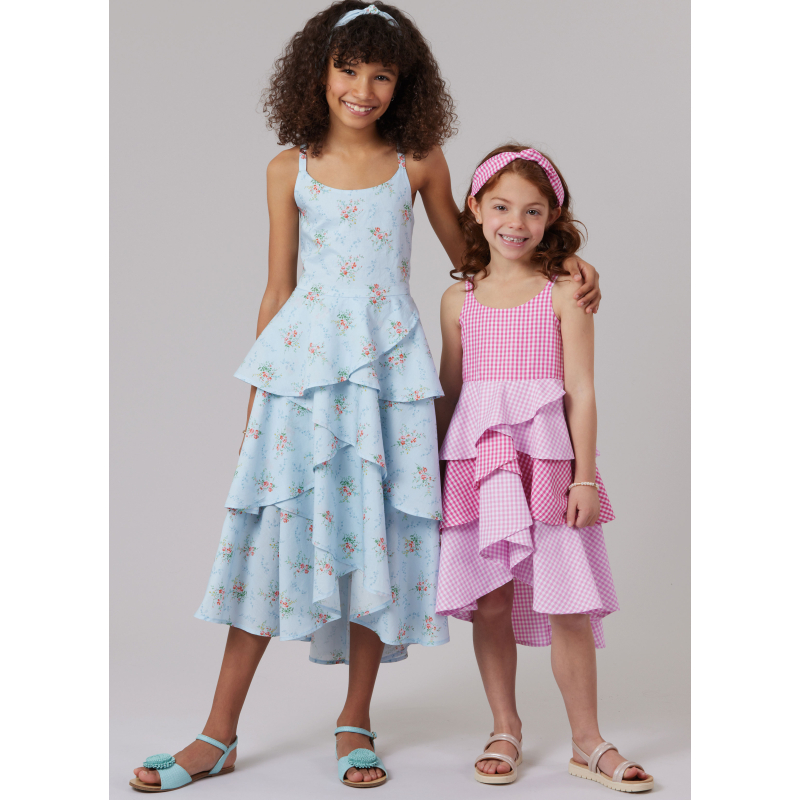 Patron McCall's 8592.K5 (7-14) - Robe enfant et serre‑tête