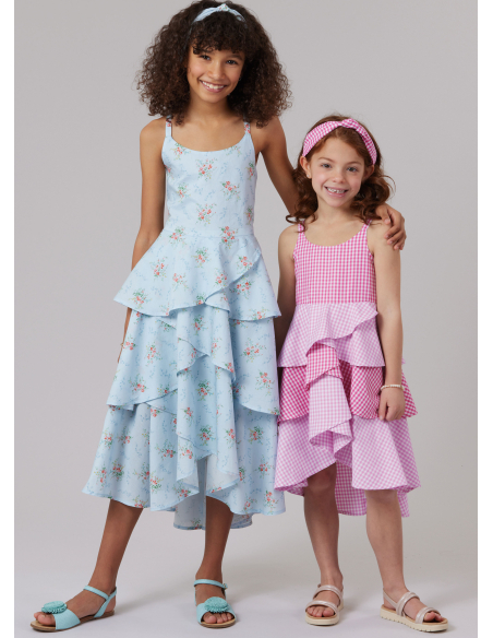 Patron McCall's 8592.K5 (7-14) - Robe enfant et serre‑tête