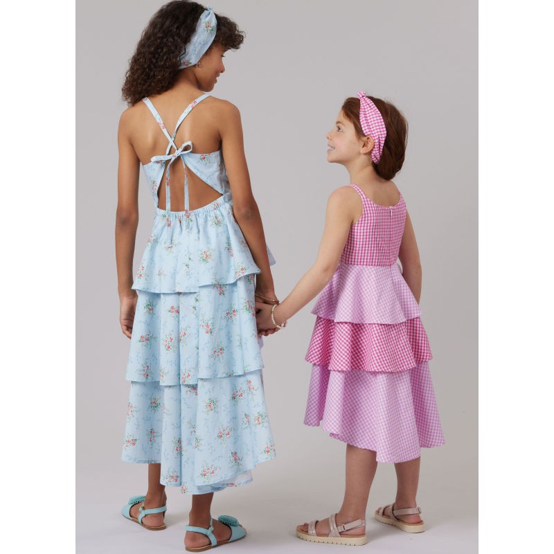 Patron McCall's 8592.K5 (7-14) - Robe enfant et serre‑tête