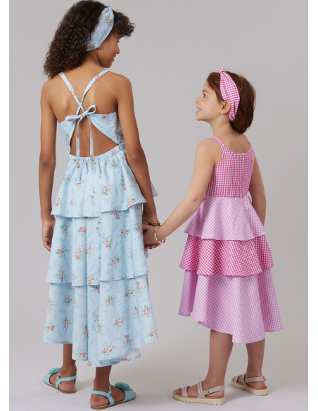 Patron McCall's 8592.K5 (7-14) - Robe enfant et serre‑tête