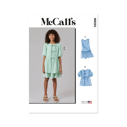 Patron McCall's 8593.A (7-14) - Robe et haut fille