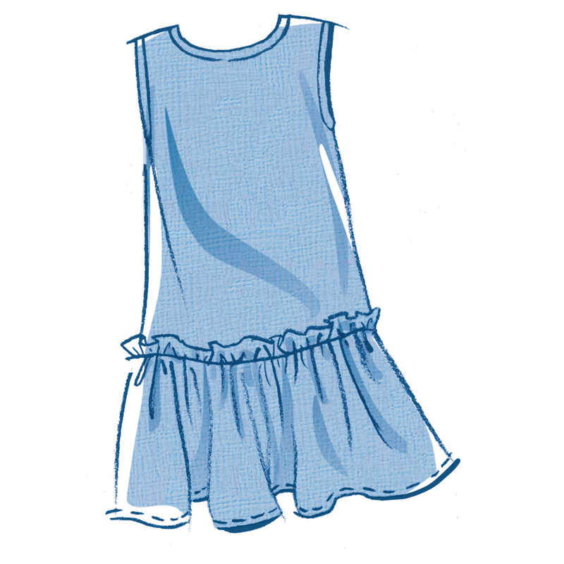 Patron McCall's 8593.A (7-14) - Robe et haut fille