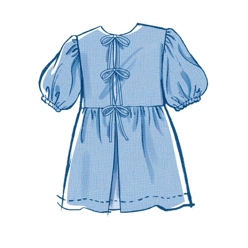 Patron McCall's 8593.A (7-14) - Robe et haut fille