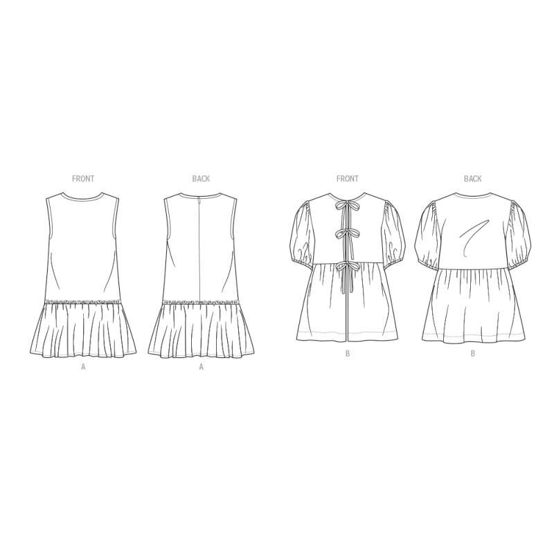 Patron McCall's 8593.A (7-14) - Robe et haut fille
