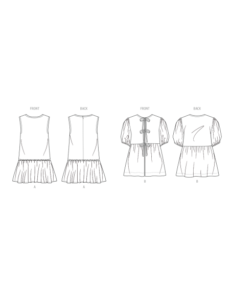 Patron McCall's 8593.A (7-14) - Robe et haut fille