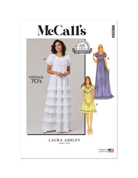 Patron McCall's 8594.H5 (34-42) - Robe vintage