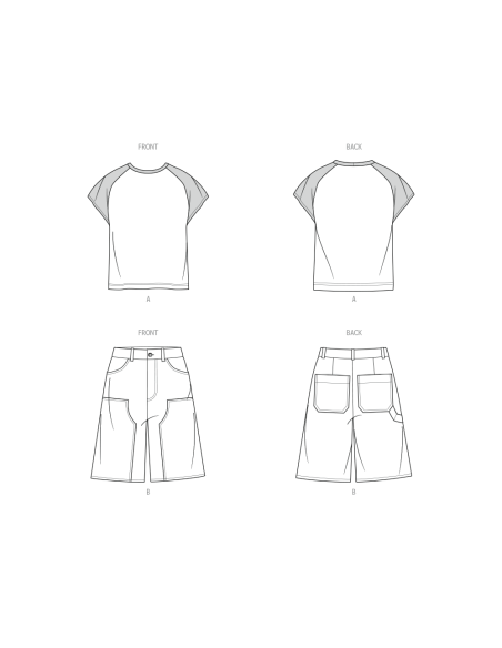 Patron KnowMe 2121.AA (46-54) - T-Shirt & Shorts
