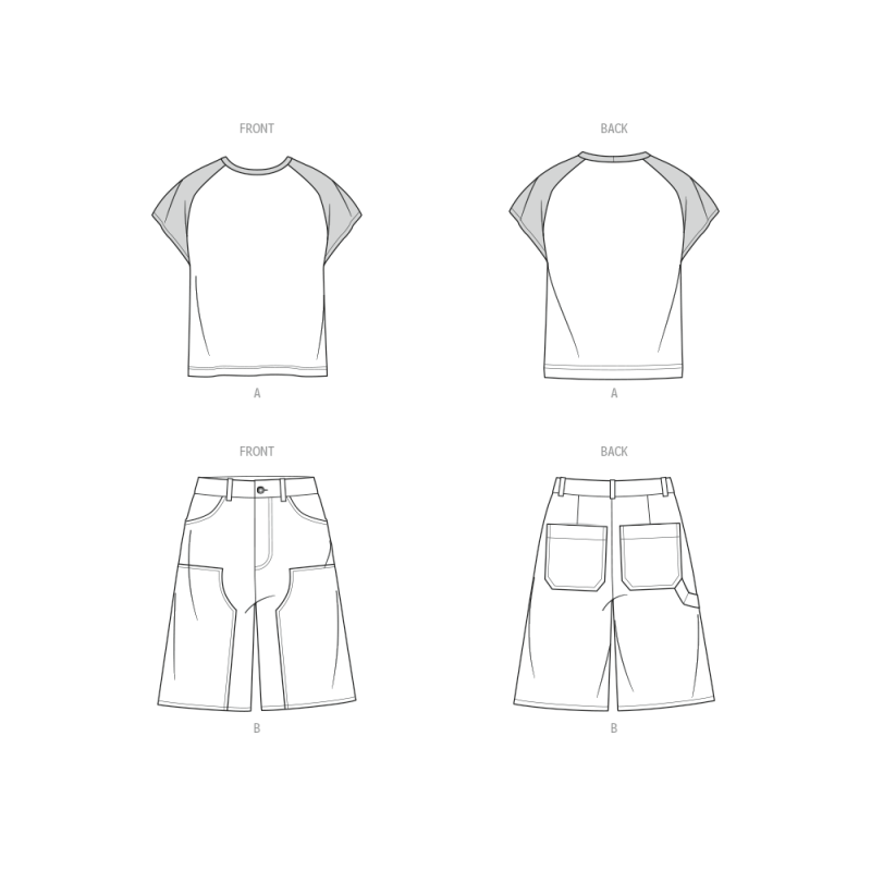 Patron KnowMe 2121.BB (56-64) - T-Shirt & Shorts