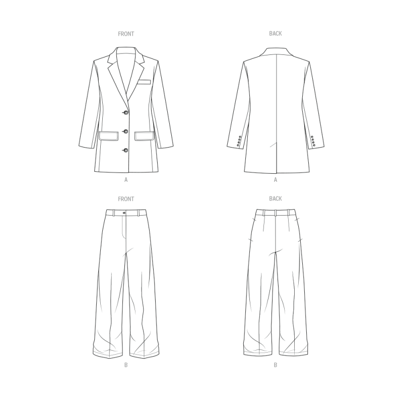 Patron KnowMe 2128.K5 (36-44) - Veste & Pantalon