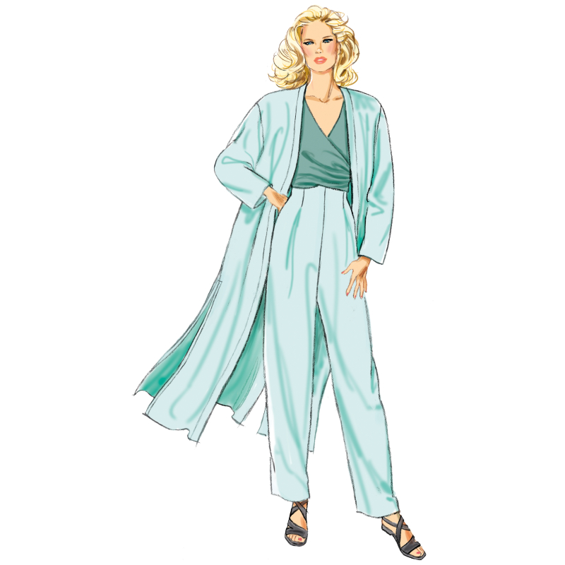 Patron New Look 6796 - Manteau, Tops & Pantalon