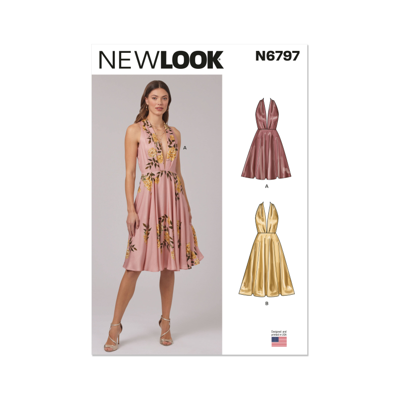 Patron New Look 6797 - Robe deux longueurs