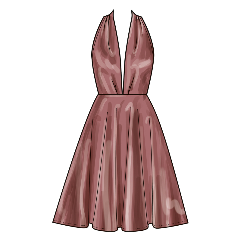 Patron New Look 6797 - Robe deux longueurs
