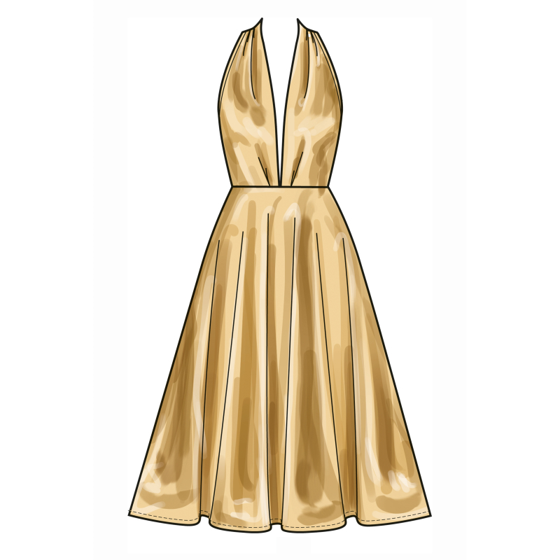 Patron New Look 6797 - Robe deux longueurs