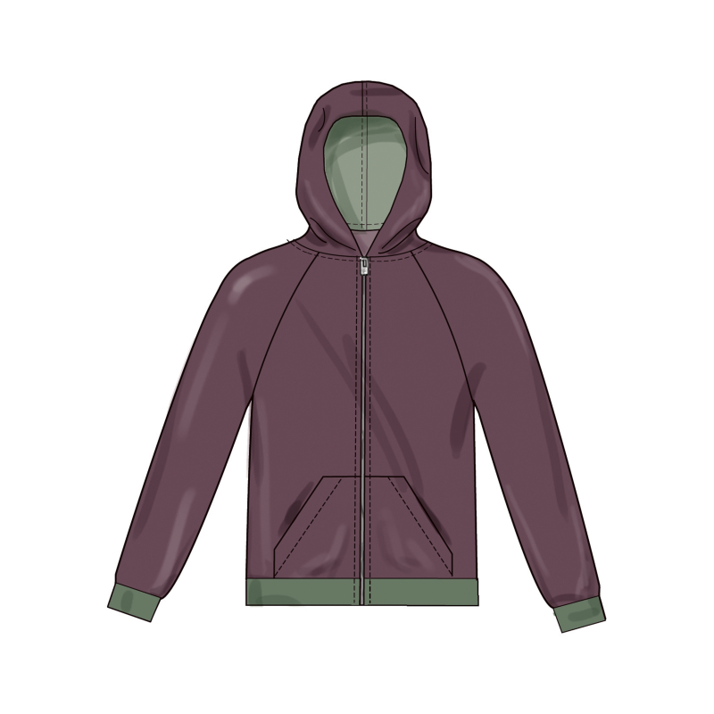 Patron New Look 6806 - Hoodies unisexes confort