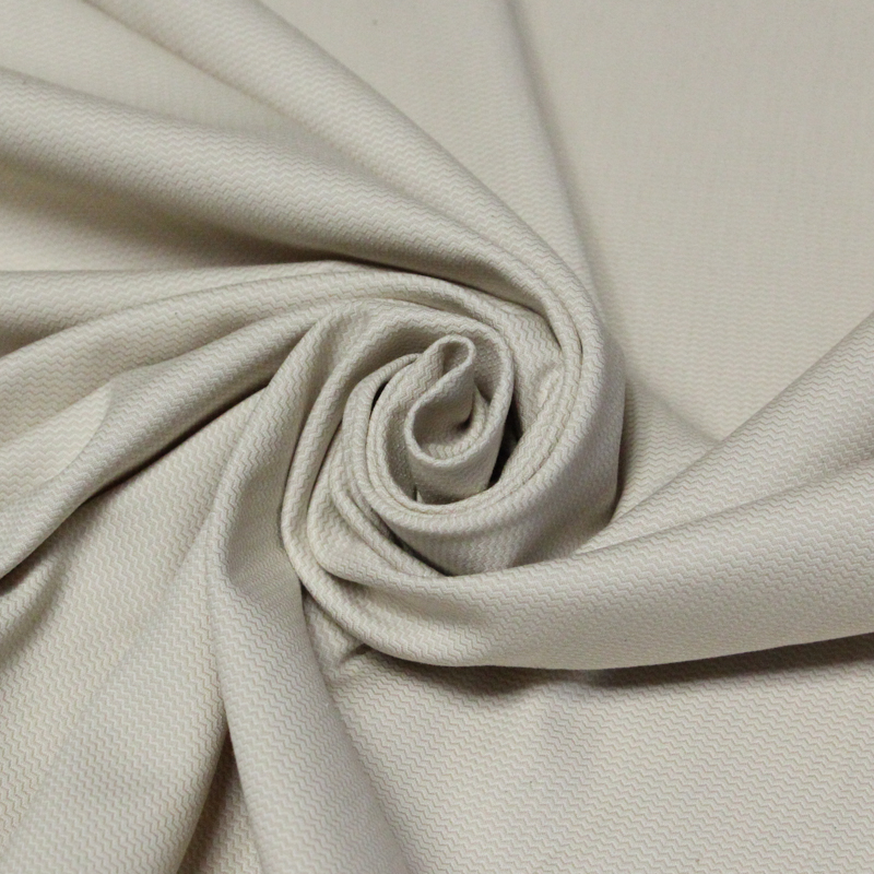 Piqué chevron coton & élasthanne - Beige