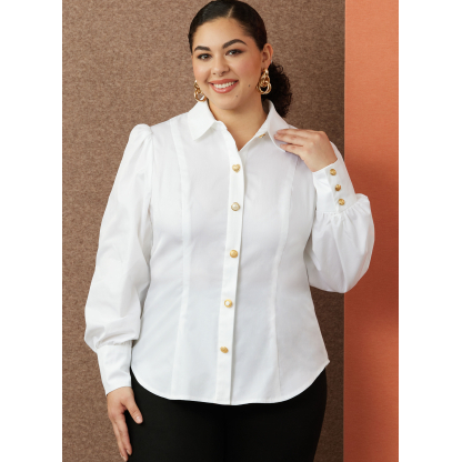 Patron Simplicity 3002.W2 (48-56) - Blouse boutonnée devant 2