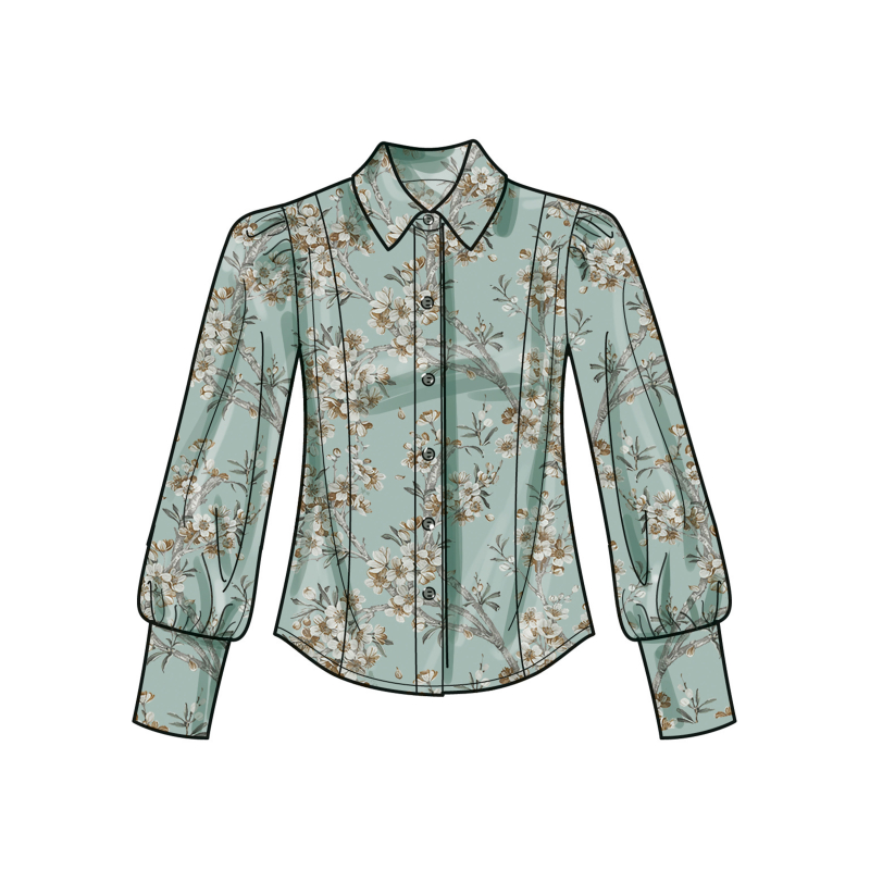 Patron Simplicity 3002.W3 (58-66) - Blouse boutonnée devant