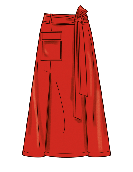 Patron Simplicity 3005.W3 (58-66) - Jupe évasée à panneaux