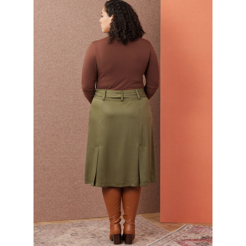 Patron Simplicity 3005.W3 (58-66) - Jupe évasée à panneaux