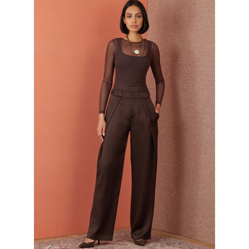 Patron Simplicity 3006.K5 (36-44) - Pantalon wrap avant, ceinture & poches
