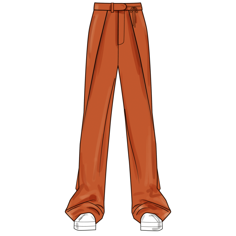 Patron Simplicity 3006.Y5 (46-54) - Pantalon wrap avant, ceinture & poches