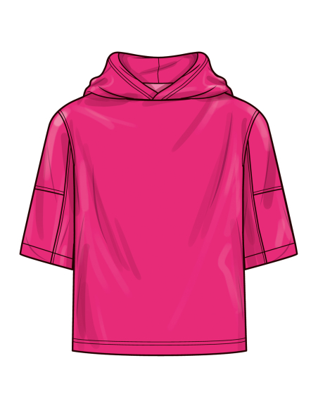 Patron Simplicity 3012.A (34-54) - Veste longue à col cranté et poches plaquées