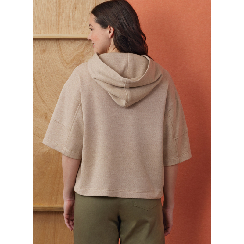 Patron Simplicity 3012.A (34-54) - Veste longue à col cranté et poches plaquées