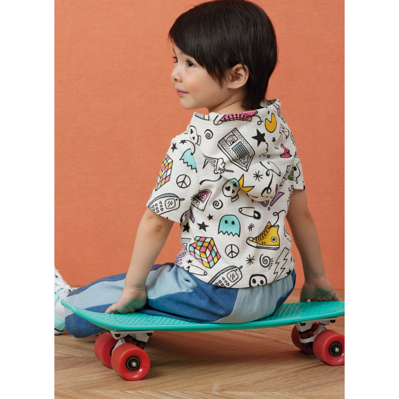Patron Simplicity 3013.A (6 mois - 4 ans) - T-shirt à capuche et jean