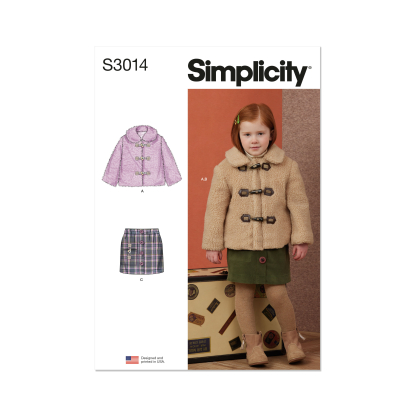 Patron Simplicity 3014.A (3-8) - Veste détendue & jupes enfants
