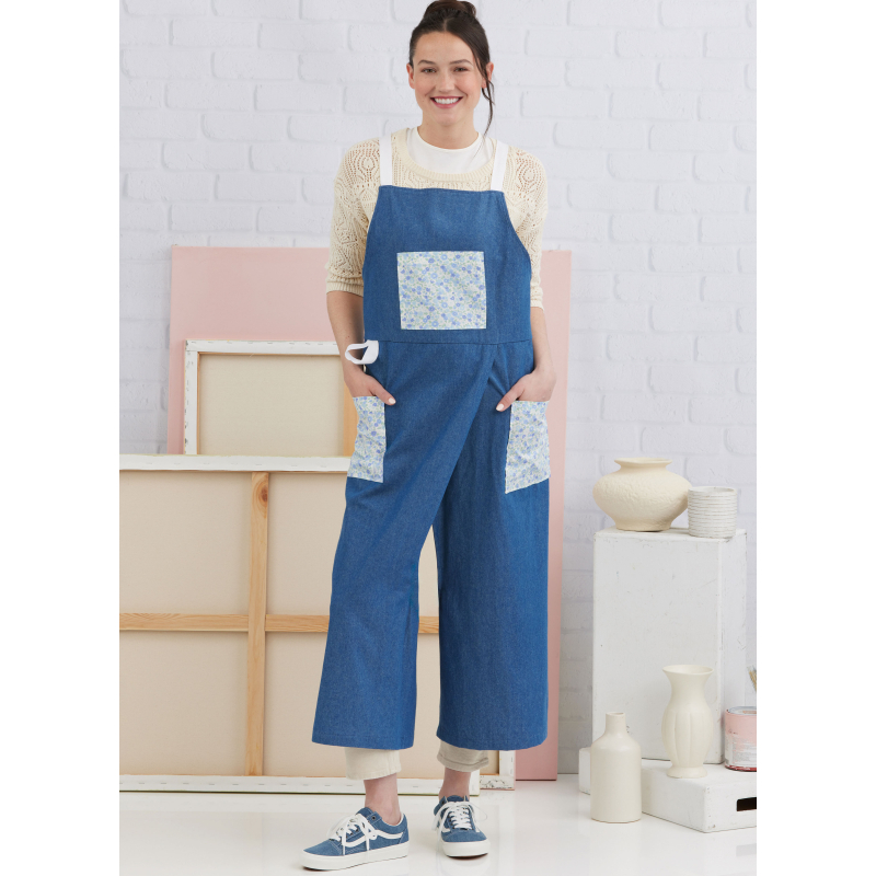 Patron Simplicity 3021.A (34-52) - Tablier & pantalon tablier pour femmes