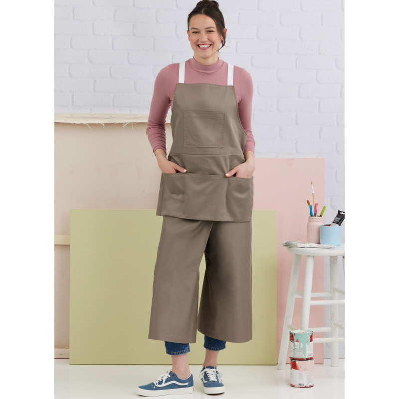 Patron Simplicity 3021.A (34-52) - Tablier & pantalon tablier pour femmes