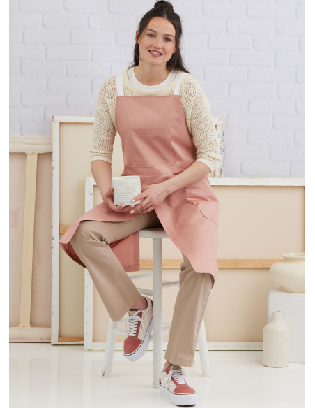 Patron Simplicity 3021.A (34-52) - Tablier & pantalon tablier pour femmes