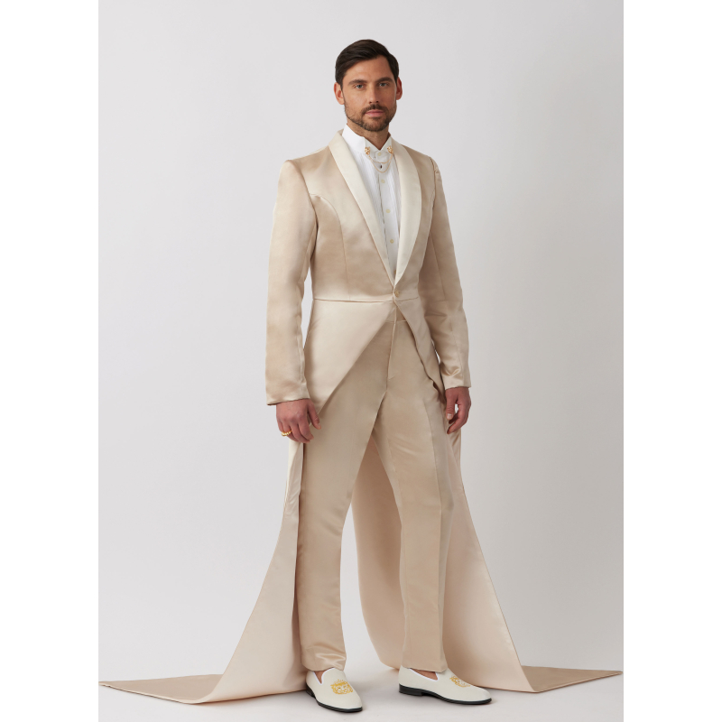 Patron Simplicity 3030.BB (54-62) - Costume homme dramatique : veste longue & pantalon