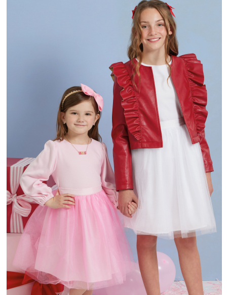 Patron Simplicity 3044.HH (3-6) - Ensemble enfant : veste à volants, hauts & jupes